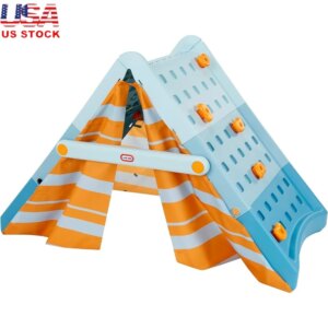 Climbing Wall and Tent Playset Kids Ages 3 Active Play 2-in-1 Design Adjustable Angle Includes 10 Climbing Pegs Durable Fabric
