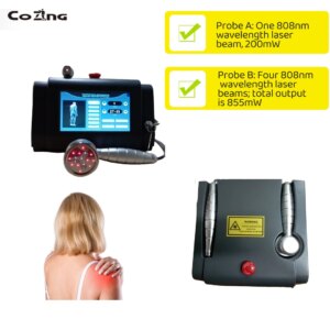 COZING 808nm Laser Therapy Equipment Anti Inflammation and Pain Relief Laser Physiotherapy Machine Home Use