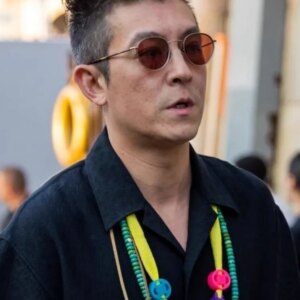 Japanese Style Retro Round Frame Titanium Sunglasses for Men Chen Guanxi Same Style Sunglasses Brown Myopia Small Frame Ultra-Light Stylish