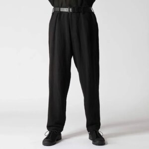 YOJI OOAK original design casual pants matching solid color pants Loose linen blend pants trend men