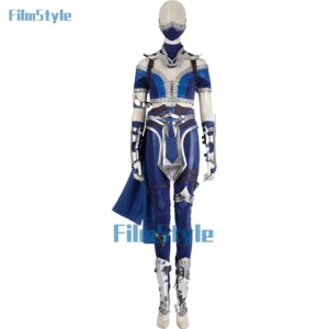 Kitana cosplay women Fantasy bodysuit game Mortal 16th costume female jumpsuit mask disguise outfits Halloween carnival suit