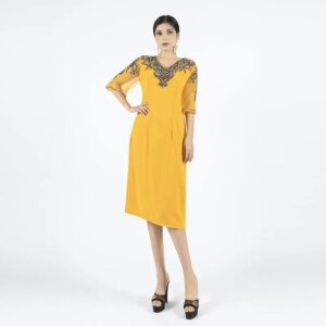 Elegant Party Dresses 2024 For Women Handmade Beaded Embroidery Cocktail Dress Mother Of The Bride Wedding MM70 فساتين سهرة