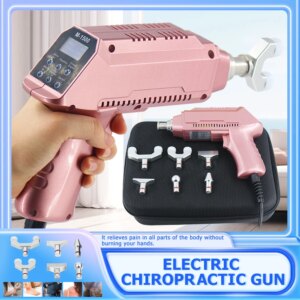 Electric Chiropractic Adjusting Tool Impulse Body Massage Gun Cervical Muscle Relaxation 1500N Spine Correction Therapy Massager