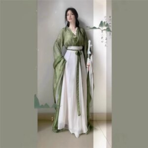 New Hanfu female wide sleeve big Confucian eight broken skirt Chinese style ancient clothing