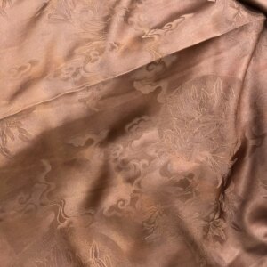 38Momme Heavy Satin Red Cloud Yarn Dress Cheongsam High Quality Real Silk Pure Natural Satin Fabric Per Meter