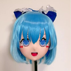 (RB242905)Customize Lockable Full Head Resin Cartoon Cosplay Japanese Character Anime Role Play Kigurumi Mask With Back Shell