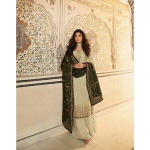Traditional Wear Beautiful Salwar Kameez Plazzo Suits Designer Plazzo Dress