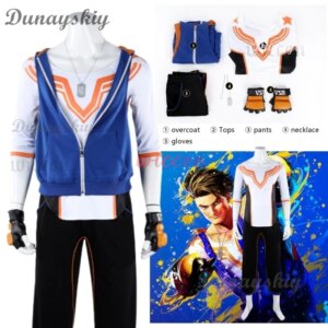 Luke Cosplay Costume Street Fighter Coat Top Pants Outfit Man Combat Suit Halloween Carnival Party Outfits Suit Halloween