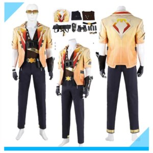 Disguise VALORANT Fantasia Tejo Cosplay Costume Adult Men Top Pants Coat Gloves Headband Outfits Halloween Carnival Party Suit