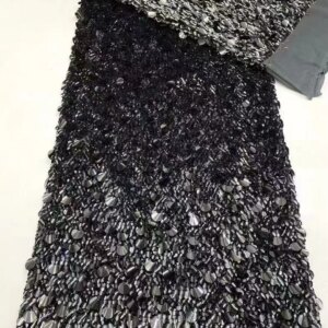 Luxury African Lace Fabric 2025 Sequins Embroidery Groom Nigerian Bridal High Quality French Tulle Lace Fabric For Wedding Dress