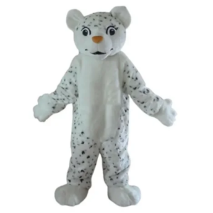 New Adult Hot Sale Foam White Leopard Panther Fancy Cartoon Mascot Costume Plush Christmas Fancy Dress Halloween Mascot Costume