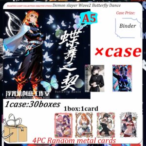 New Floating Light Collection Creative Studio Demon slayer wave 2 Collection Cards A5 size Card
