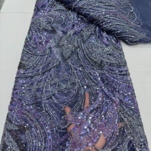 African Groom Lace Fabric 2025 High Quality Embroidery French Sequins Lace Fabric Nigerian For Women Party Wedding Dress