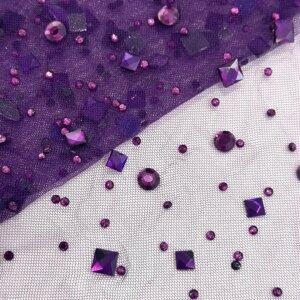 2025 New African French Nigerian High End Lace Fabric With Stones Sequins Mesh for Embroidery Wedding Party Bride Sewing Dress
