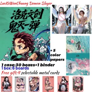 2025 Newest LuoKeWenChuang Demon Slayer Borads Collection Card Shinobu Japanese Anime Trading Mitsuri Hobbies Gift