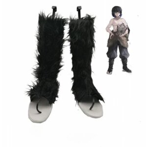 Anime Cosplay Demon Slayer Kimetsu No Yaiba Hashibira Inosuke Shoes Boots Adult Halloween Party Costume Accessories
