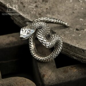 Animal ring, snake ring, silver snake ring, boho ring, gothic ring，couple ring