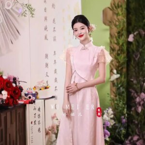 Engagement Dress 2024 New Toast Bride’s Home Visit Banquet Small Pink Summer