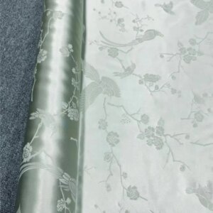 Plain cut cheongsam fabric Hanfu silk jacquard king satin 30 momme 114CM wide eyebrows