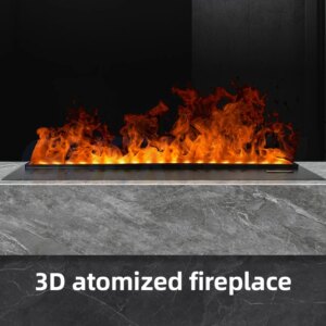 Modern Remote Smart Mist Steam LED Flame TV Decorative Fireplace Firewood Cracking Water Vapour Electric 3D Atomized Fireplace