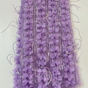 African Lace Fabric 2025 3D Flower Lace Fabric High Quality Sequins French Tulle Laces For Nigerian Wedding Dresses Sewing