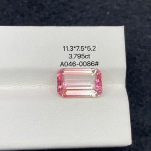 Customize link 18k yellow gold watermelon tourmaline Ring