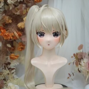 (NFD-25-8)Customize Full Head With Lock Crossdress Doll Female/Girl Japanese Anime Cartoon Character Kig Cosplay Kigurumi Mask