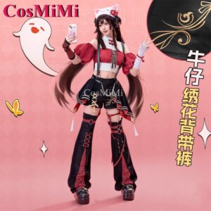 CosMiMi Hu Tao Cosplay Game Genshin Impact Costume Derivative Product Nifty Lovely Overalls Daily Leisure Outfit Trendy Clothing