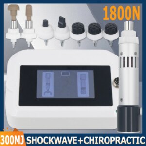 New 300MJShockwave Therapy Machine For ED Treatment Pain Relief 1800N Chiropractic Adjust Gun Professional Shock Wave Massager