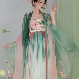 New Female Han Costume Women’s Embroidered Chinese Traditional Clothing Qi Chest Cheko Skirt Spring and Summer
