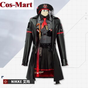 Cos-Mart Game NIKKE Emma Cosplay Costume Sweet Fashion Black Battle Uniform Skirt Activity Party Role Play Clothing Custom-Make