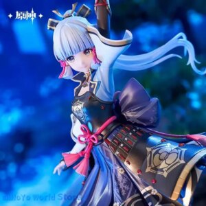 MiHoYo Official Genuine Genshin Impact Kamisato Ayaka Garage Kits Action White Egret Frost Blossom Ver.1/7 Model Kits Ayaka Gift