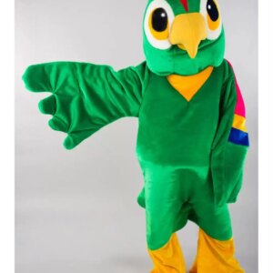 Christmas Green Bird Mascot Character Costume Halloween Christmas Easter Carving Party Performance Fancy Dress For Adults