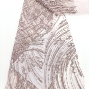 African 3D Beaded Lace Fabric Luxury Bridal 2025 High Quality Nigerian Applique French Tulle Sequins Fabric For Wedding Sewing