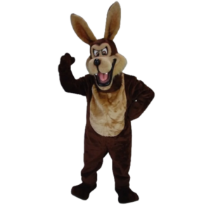 Big Brown Mean Coyote wolf Mascot Costume Cartoon Character Mascotte Outfit Suit Fancy Dress Party Carnival Cosply Costume SW682