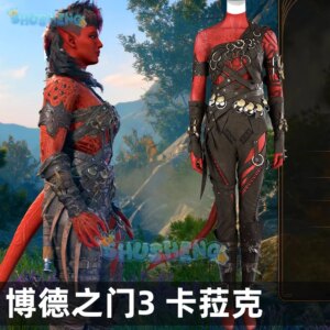 Shusheng Baldur’s Gate Karlach Cosplay Costume Woman Costumes Full Set Halloween Carnival Party Outfit Custom Size