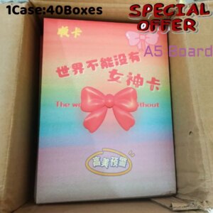 Special Offer The World Can’t Live Without Goddess Card A5 Board Collection Sexy Waifu Cards ACG Girls Booster Box Hobbies Gifts