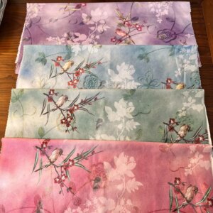 Cloud Pearl Embroidery Antique Printed Cloth Three-Dimensional