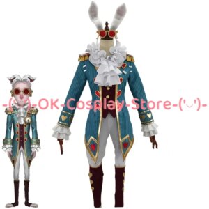 Game Identity V Mr White Rabbit Lawer Freddy Riley Cosplay Costume Fancy Suit Halloween Carnival Party Uniforms Custom Made