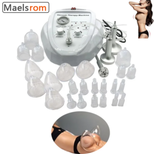 Breast Massage 24 Cups Butt Lifting Enhancement Vacuum Therapy Machine Body Cupping Massage Guasha Scrapping With 3Pumps Beauty