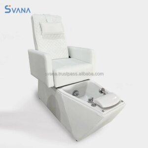 Modern White Foot Spa Chair No Plumbing Pedicure Station Sofa