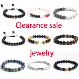 MHS.SUN 【Clearance Discount Bracelet】Wholesale Natural Stone Bracelet Adjustable Hand-woven Beaded Bracelet Vintage Jewelry Gift