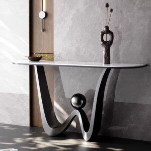 Entrance Table Stainless Steel Gold Italian Console Table Modern Luxury Living Room Furniture Side Tables