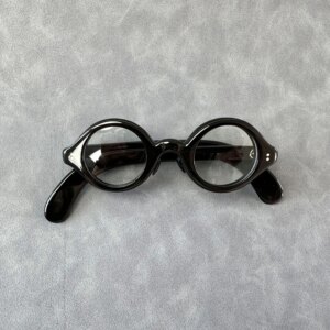 Women Eyeglass Frames Unique Vintage Small Round Thick Handmade Buffalo Horn Prescription Man Glasses Frames Lenses Eyeglasses