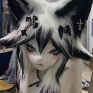 Custom Furry head Kigurumi Head Cosplay Kemono Fursuit Handmade Headsets Beast Customized Fursuit Kemono Head