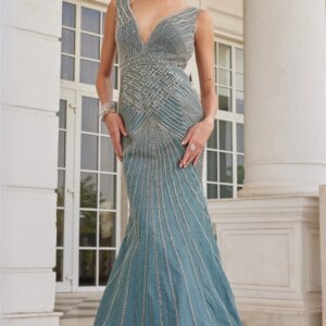 Luxurious A-Line Prom Dress 2025 Customized Classic Deep V-Neck Evening Dresses Sexy Beads Floor-Length Gown Vestidos De Novia