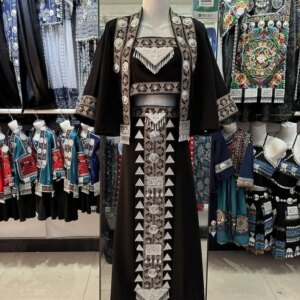 Guizhou Hmong Village Miao Costume Suit Female Minority Ethnic Clothes Yao Dance Adult Photo Travel