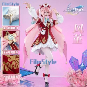 FilmStyle Honkai Star Rail Hyacine Cosplay Costume Dress Hat Uniform Amphoreus Halloween Party for Women Girls Carnival Props