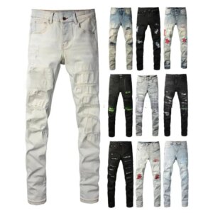 High Quality Denim Pant Cotton Straight Casual Distressed Wash HighStreet Ripped Vintage Men’s Jeans