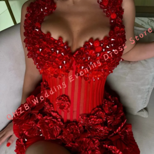 Sexy Halter Beading Ssleevleess Tiered Formal Evening Dresses Birthday Party Prom Gowns Customized